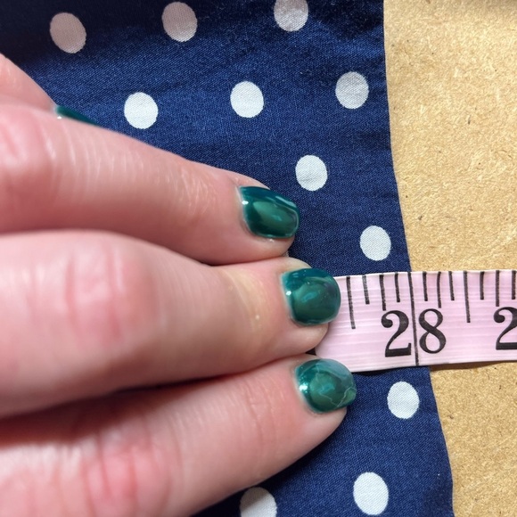 Banbury Cross New Orleans blue white polka dot dress no size tag measures 6/7 - Picture 7 of 9